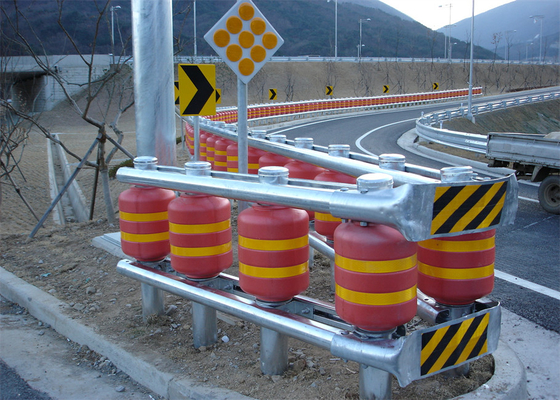 Good price 2.5m Post Spacing Rolling Guardrail حاجز 1.2m الارتفاع 2.5mm سمك اللوحة الانترنت